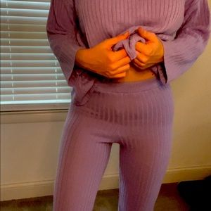 NASTYGAL Lavender / purple pj lounge set from nastygal size M